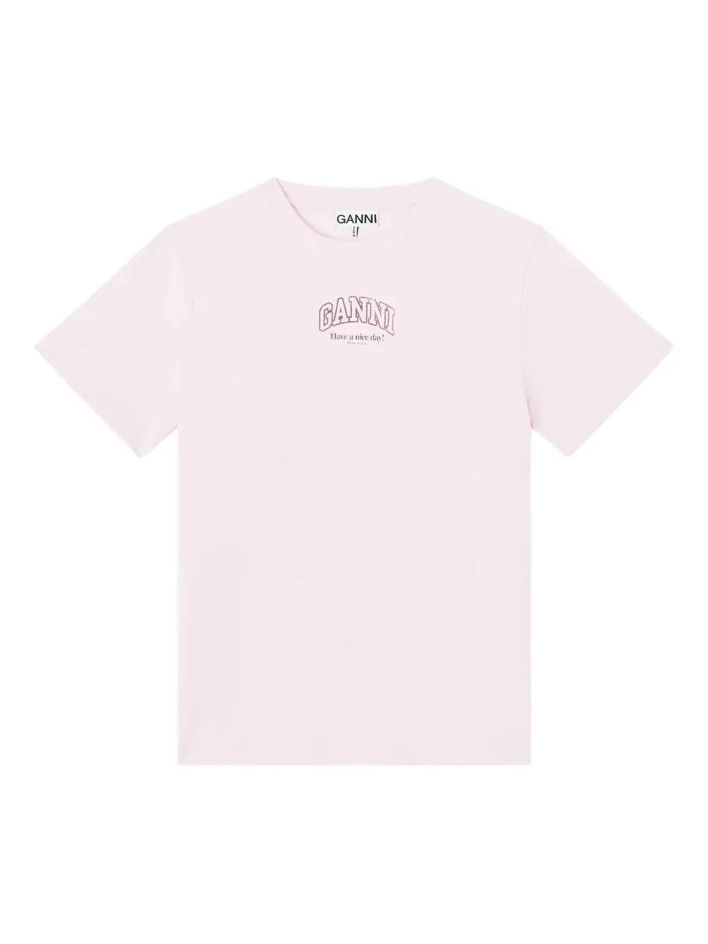 GANNI T-shirt con stampa - Rosa