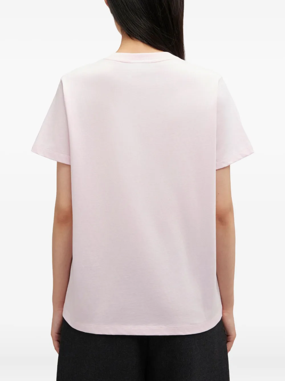 GANNI T-shirt met logo Roze