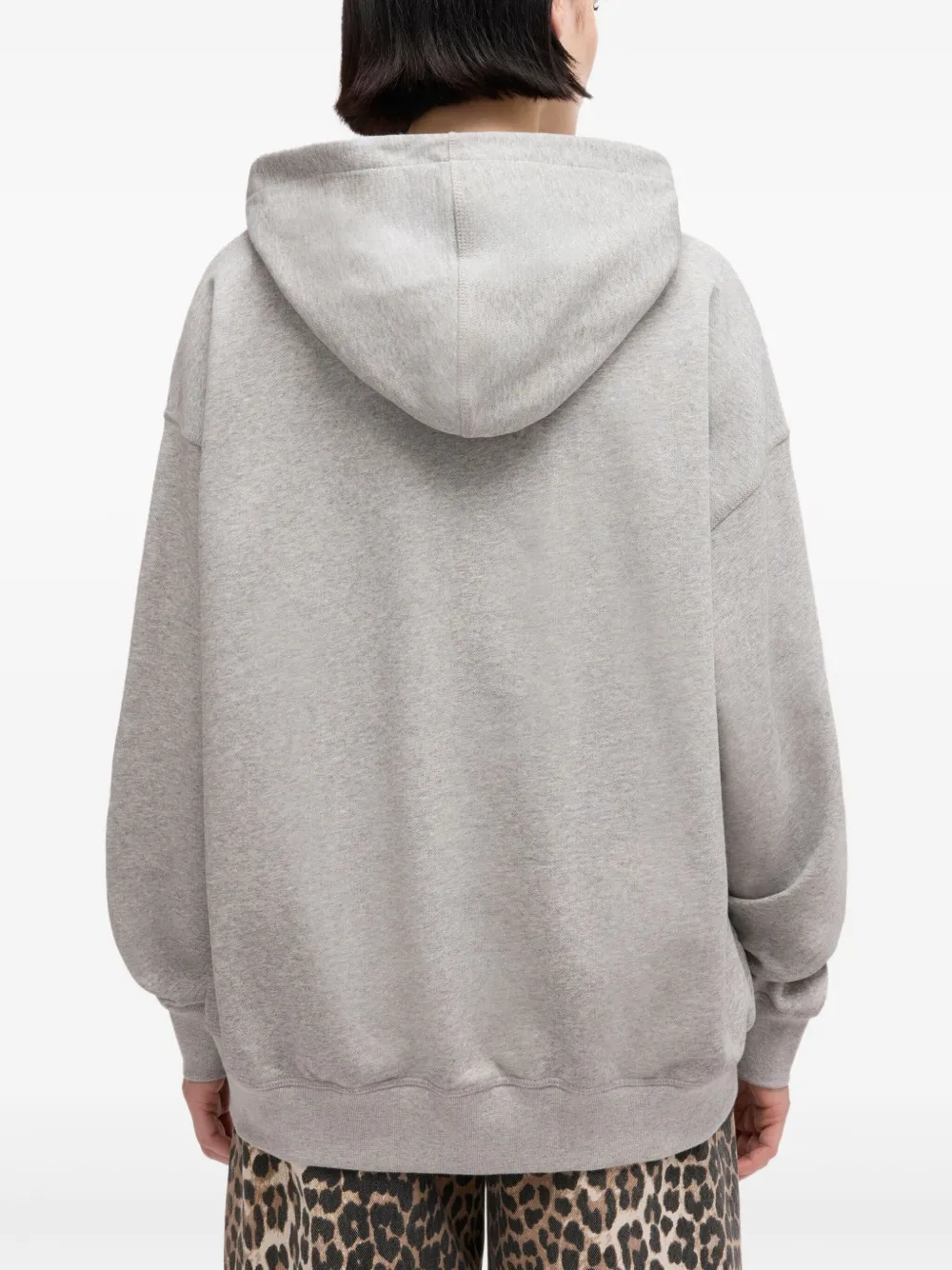 GANNI Hoodie met grafische print Grijs