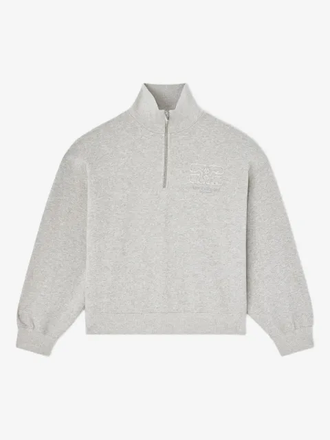 GANNI grey half zip sweatshirt