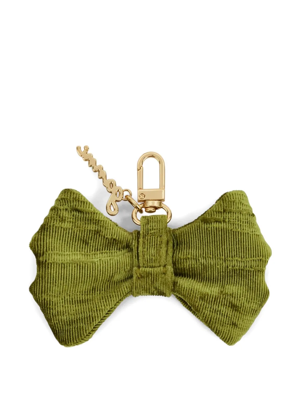 GANNI Portachiavi con applicazione logo - Verde