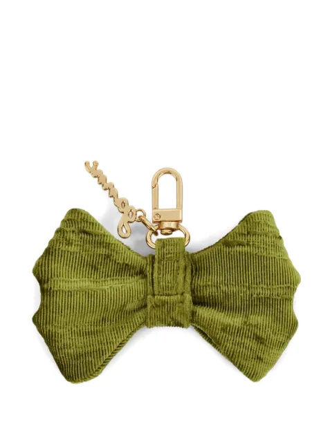 GANNI logo-plaque keyring