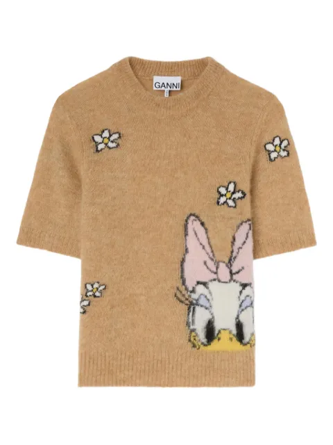 GANNI x Disney floral-graphic top
