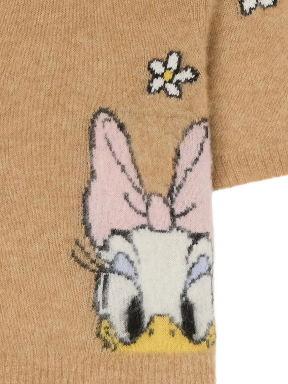 GANNI x Disney top met grafische bloemenprint Beige