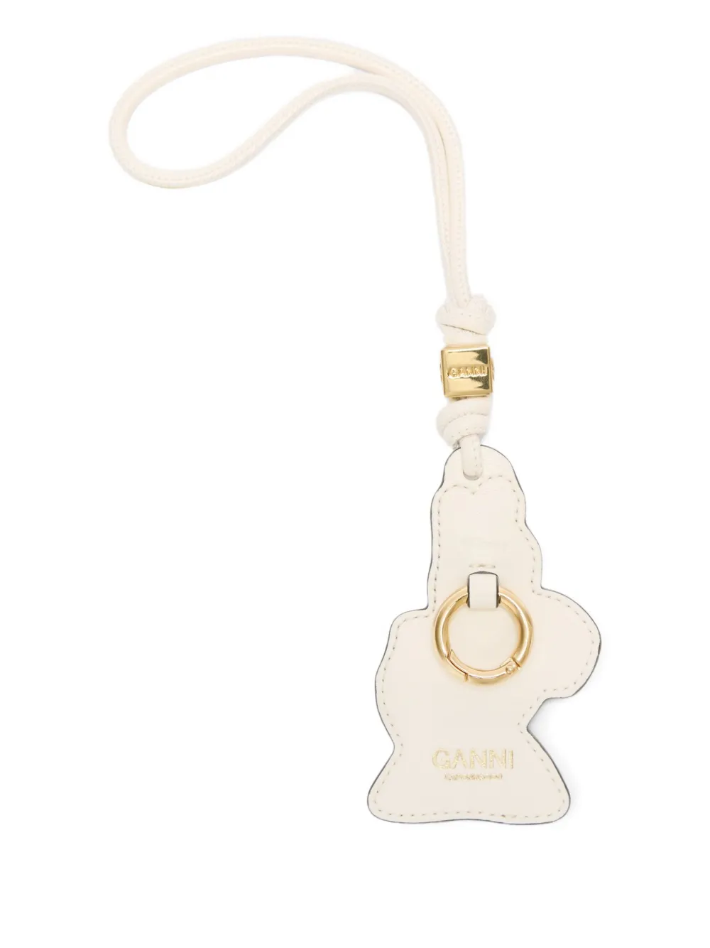  Ganni X Disney Leather Charm Keyring - Neutrals 