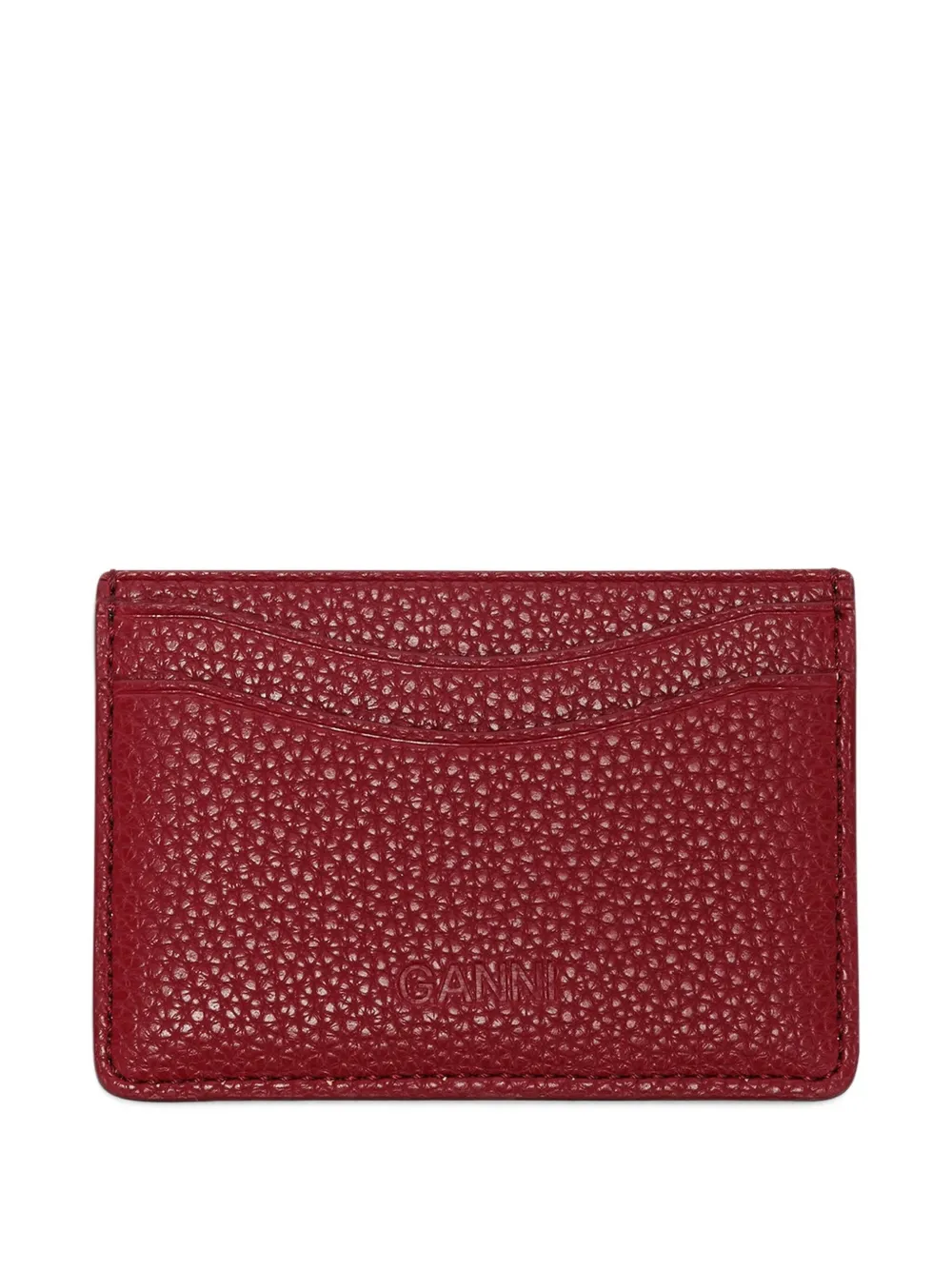 GANNI Pasjeshouder met logo - Rood