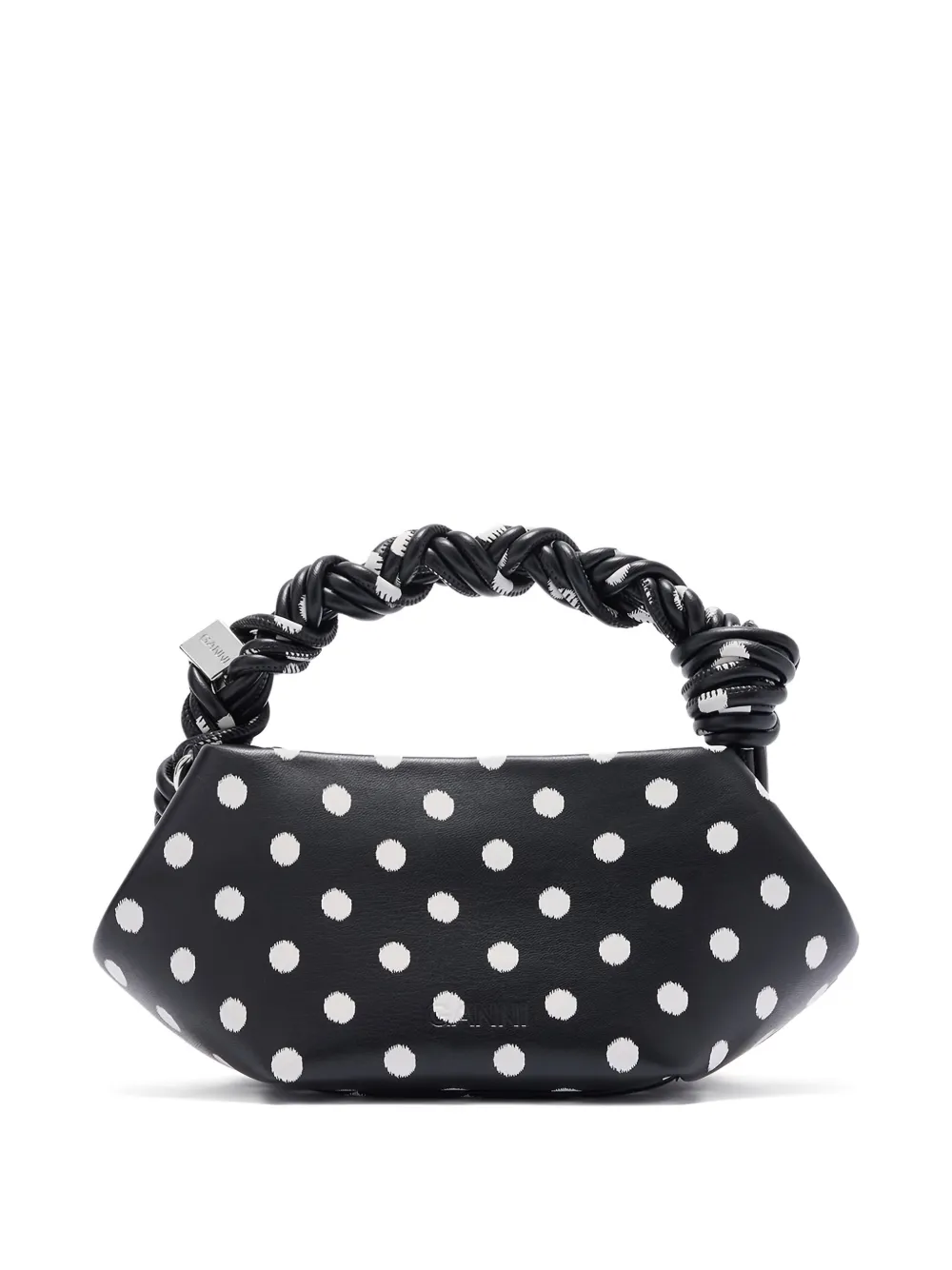 GANNI Bou mini-shopper met stippen Zwart