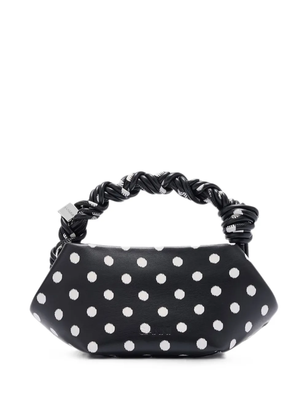 GANNI Bou mini-shopper met stippen Zwart