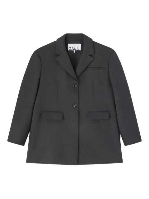 GANNI button-fastening blazer