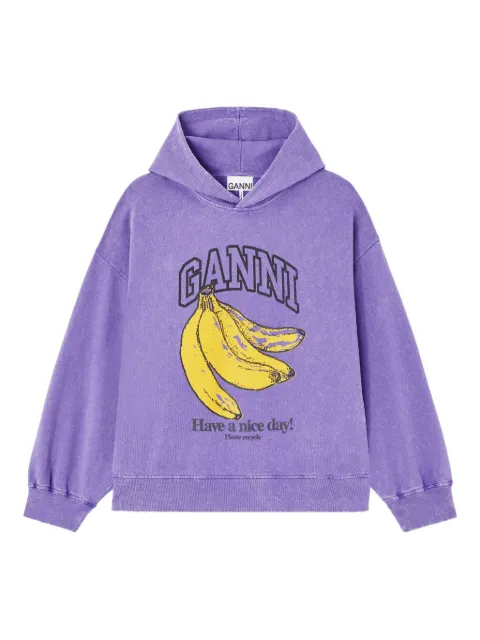 GANNI old effect wash hoodie