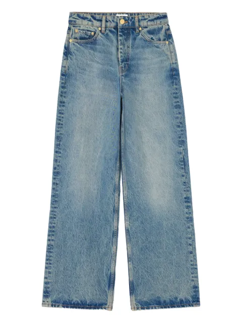 GANNI jeans con parche del logo
