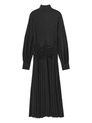 GANNI ジャージー マキシドレス | ブラック | FARFETCH JP