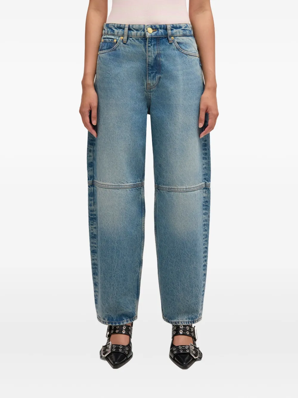  Ganni Panelled Jeans - Blue 