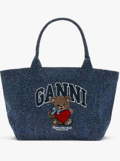 GANNI tote mediana de mezclilla 