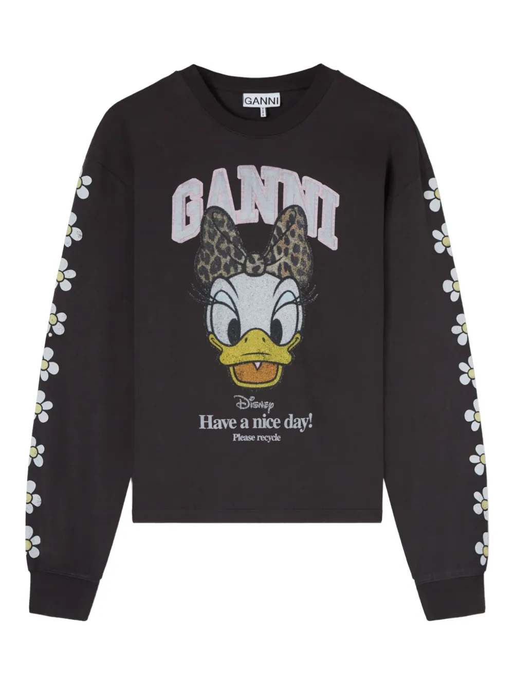 Ganni X Disney Print Sweatshirt In Black