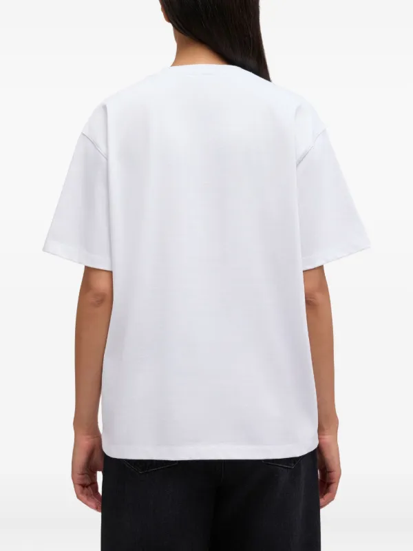 GANNI Tiger ホワイト 半袖 Tシャツ GANNI White Future Long Sleeve T-Shirt GANNI
