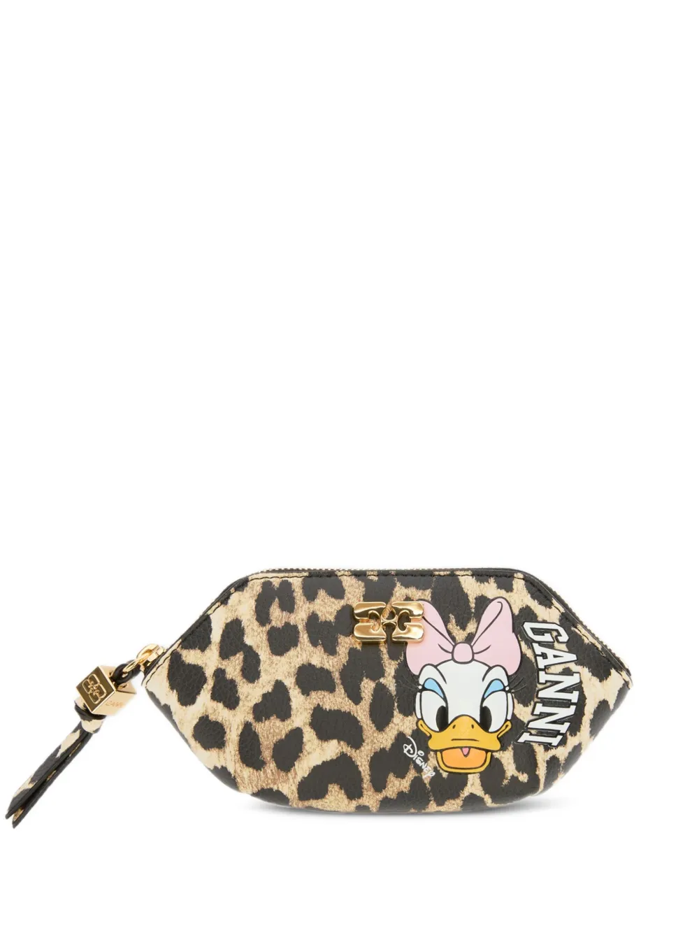 GANNI x Disney Portafoglio con stampa leopardata - Marrone