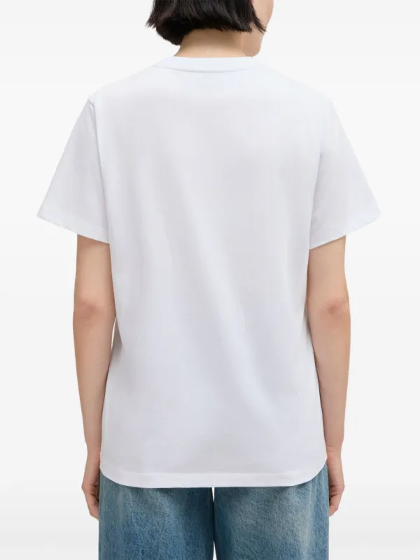 GANNI グラフィック Tシャツ | ホワイト | FARFETCH JP