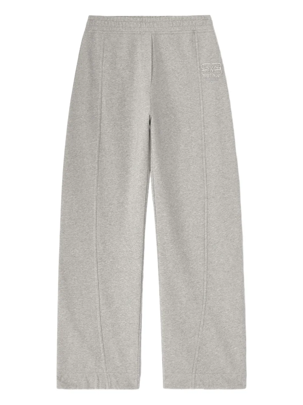 GANNI Pantaloni con ricamo - Grigio