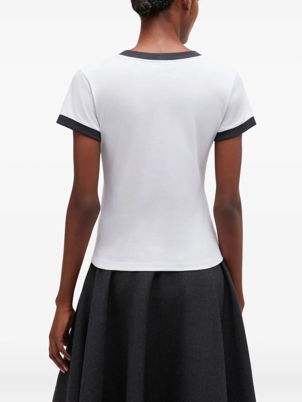 Ganni Short-sleeve T-shirt In White