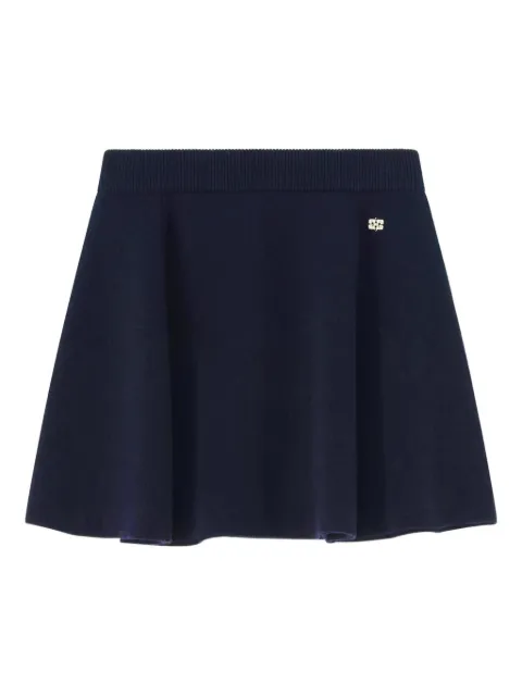 GANNI — logo mini skirt