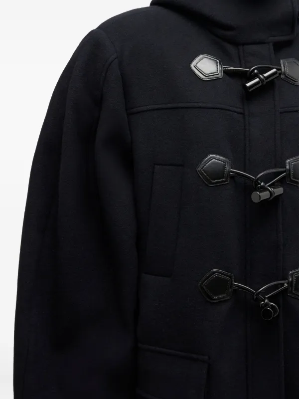 GANNI フーデッド コート | ブルー | FARFETCH JP