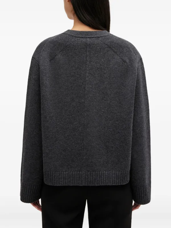 GANNI ボタン カーディガン | グレー | FARFETCH JP
