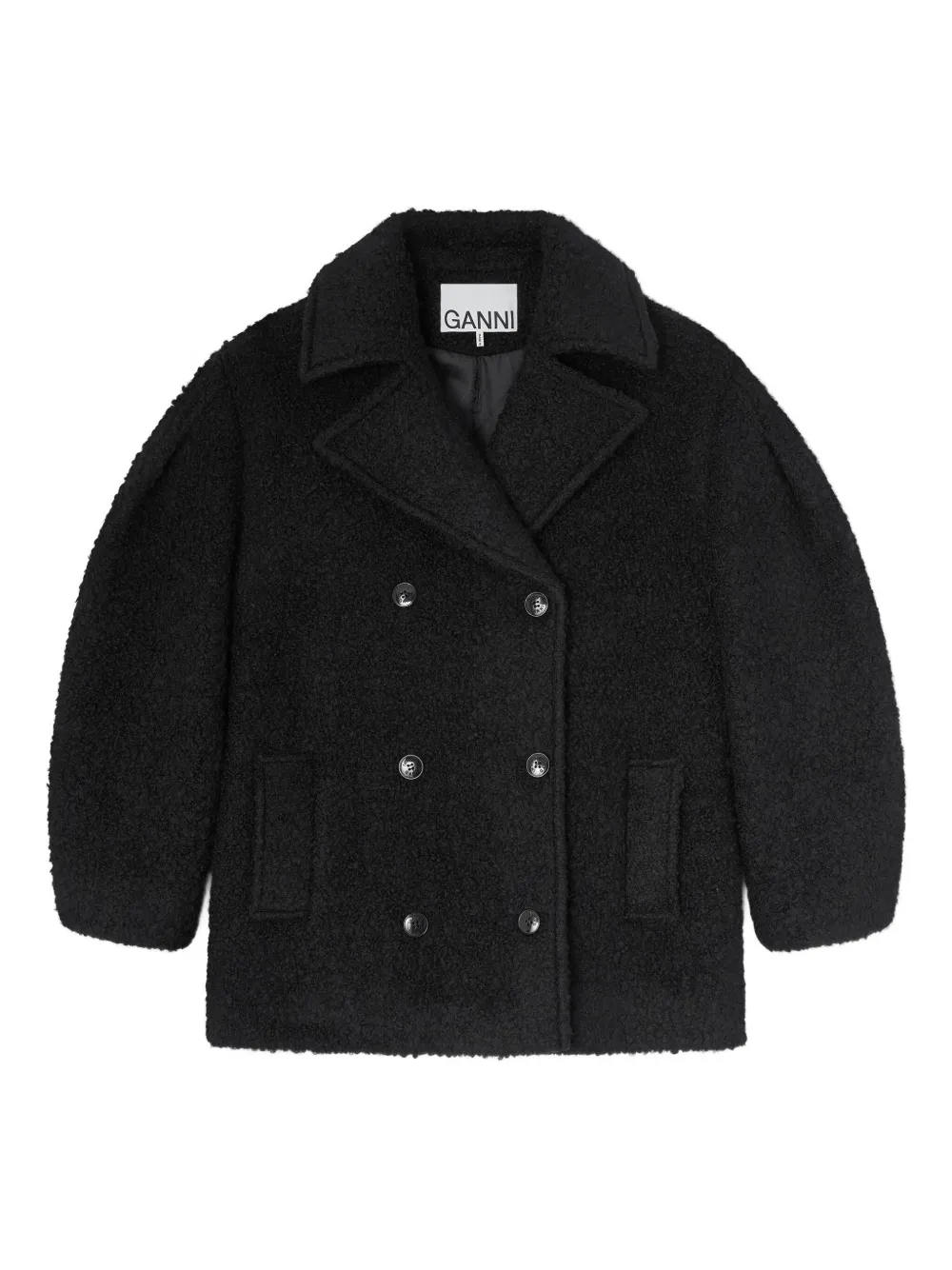 GANNI Giacca doppiopetto - Nero