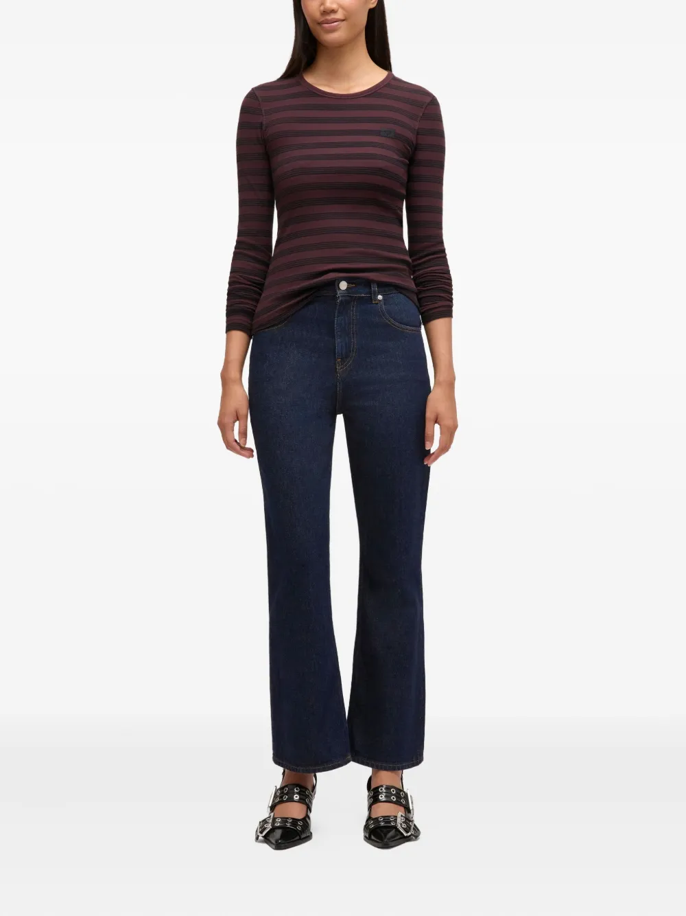 GANNI Bootcut jeans - Blauw