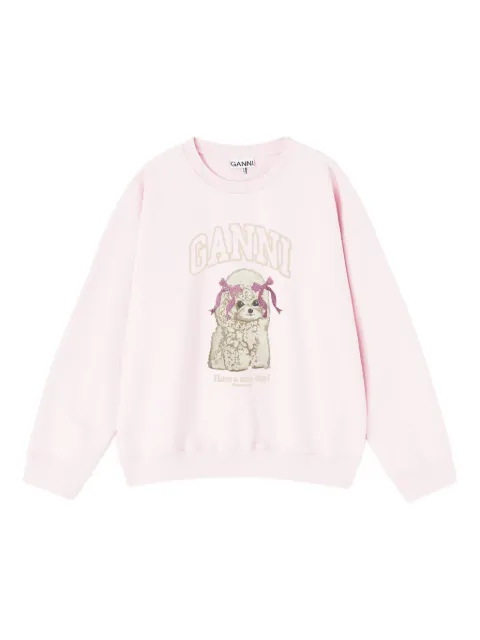 GANNI graphic-print sweatshirt