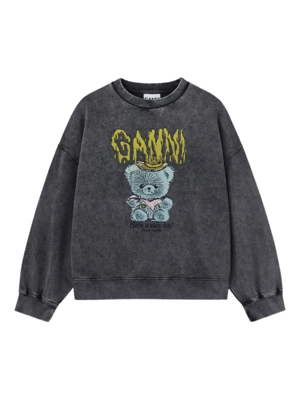 GANNI Vintage Wash スウェットシャツ | グレー | FARFETCH JP