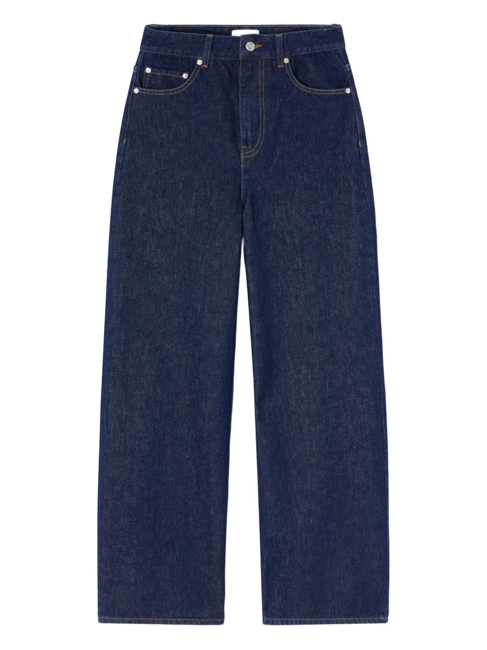 GANNI Jeans con applicazione logo - Blu