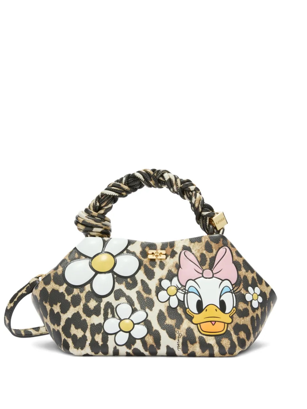 GANNI x Disney Borsa tote con stampa leopardata - Marrone