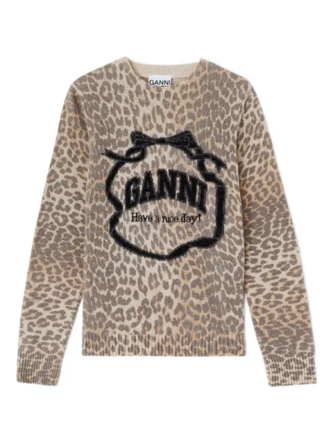GANNI レオパード セーター