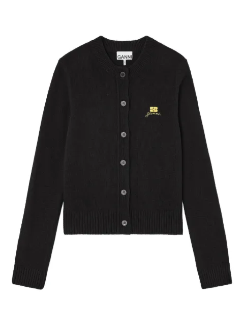 GANNI ロゴ カーディガン