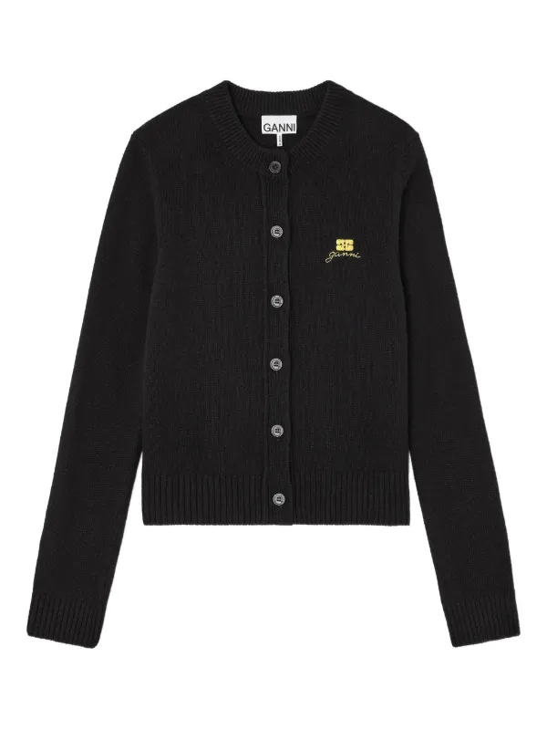 Ribbed-knit Cardigan
