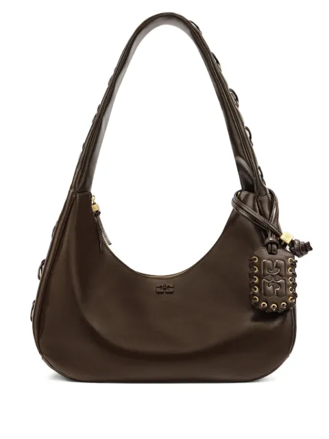 GANNI medium charm-detail shoulder bag