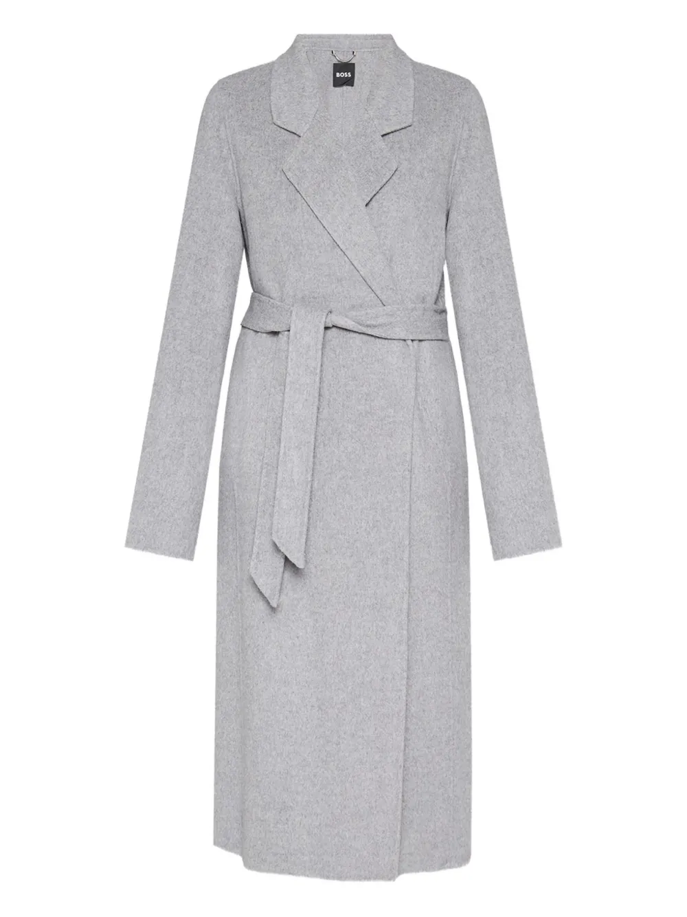 BOSS wool-blend belted jacket | Grey | Image 1