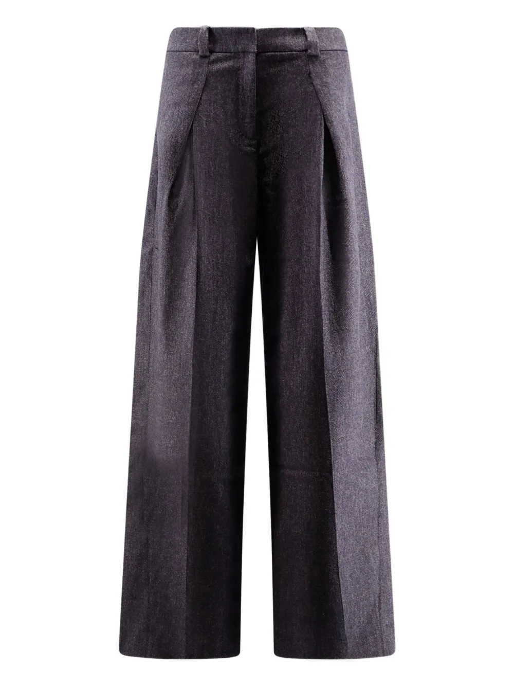 BOSS pleat-detail trousers - Blau