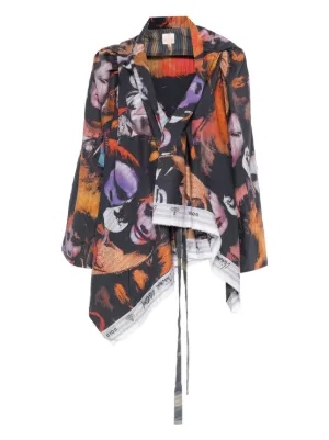 John Galliano Pre-Owned 2000s floral-embroidery Tank Top | Black