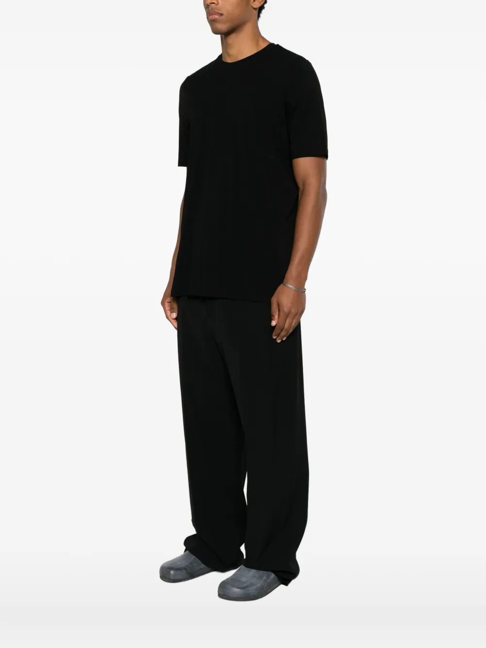 Nomen Nescio Crew Neck T-shirt In Black