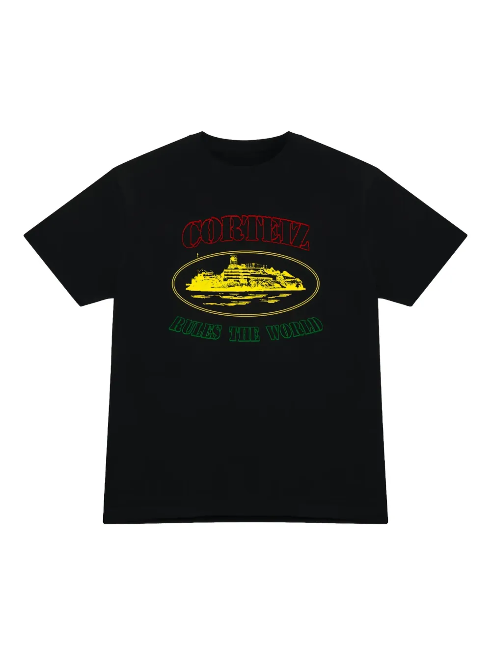 CORTEIZ OG Carni Alcatraz graphic T-shirt | Black | Image 1