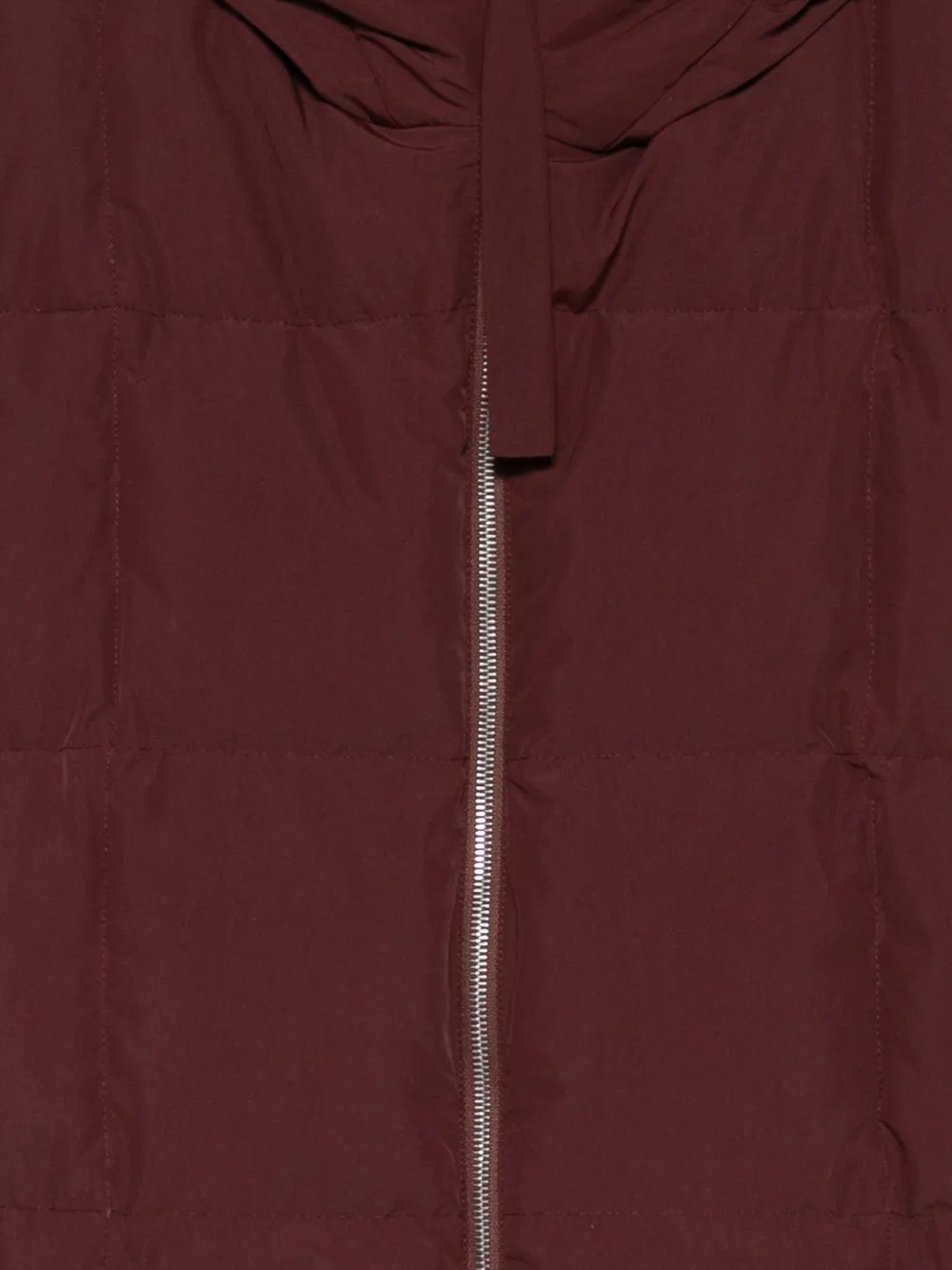 Jil Sander Hooded-neck Padded Jacket In Burgundy
