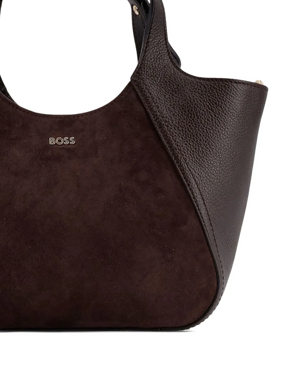BOSS Shopper met logoplakkaat Paars