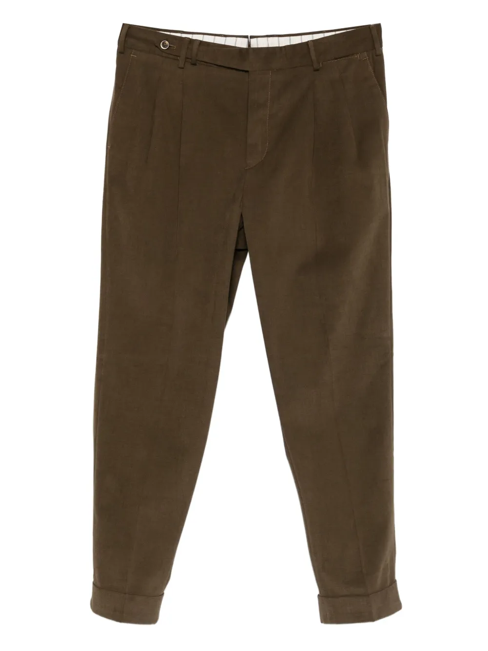 PT Torino pleated tailored trousers | Brown | Image 1