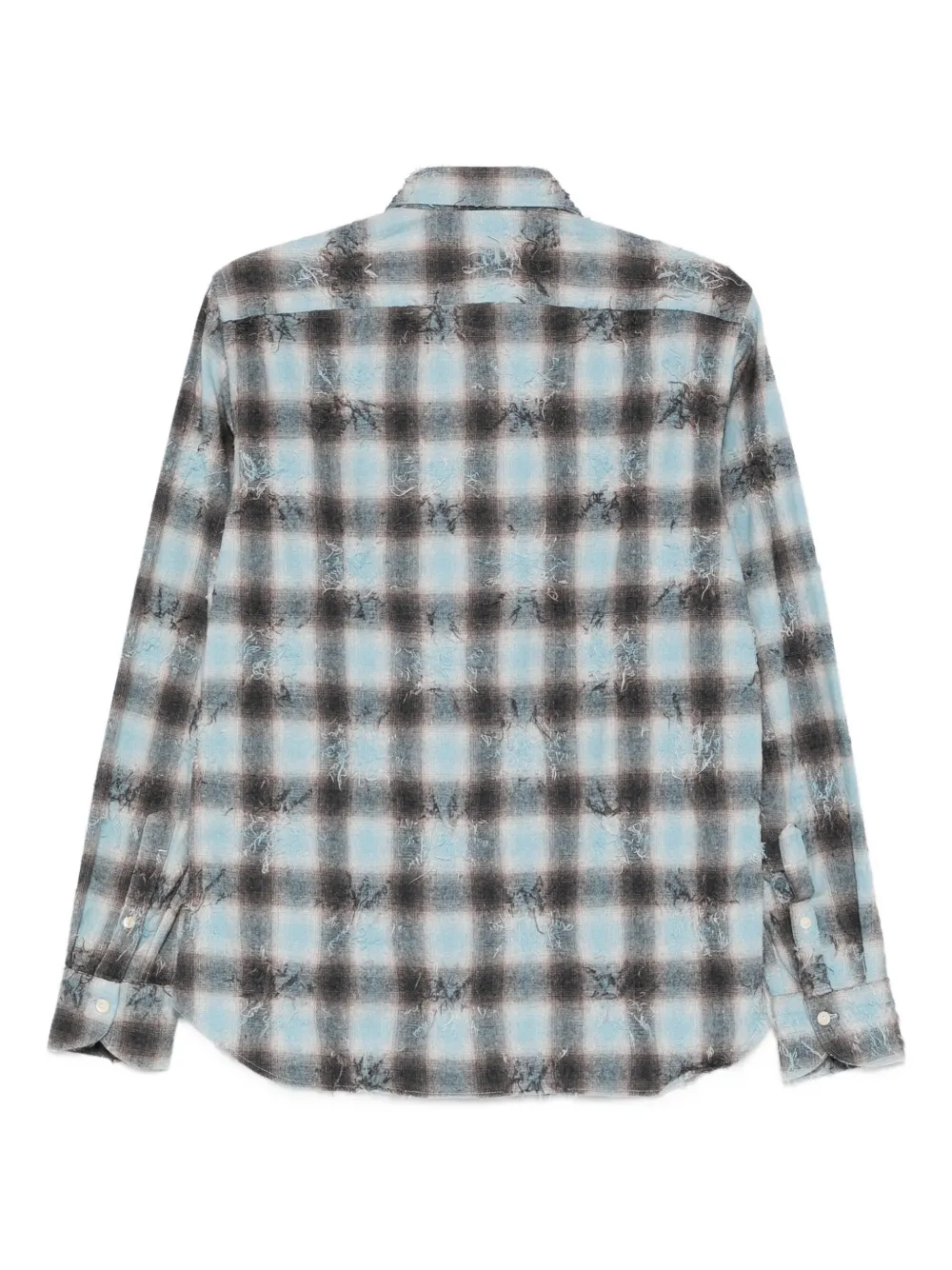 Tintoria Mattei checked shirt - Blauw