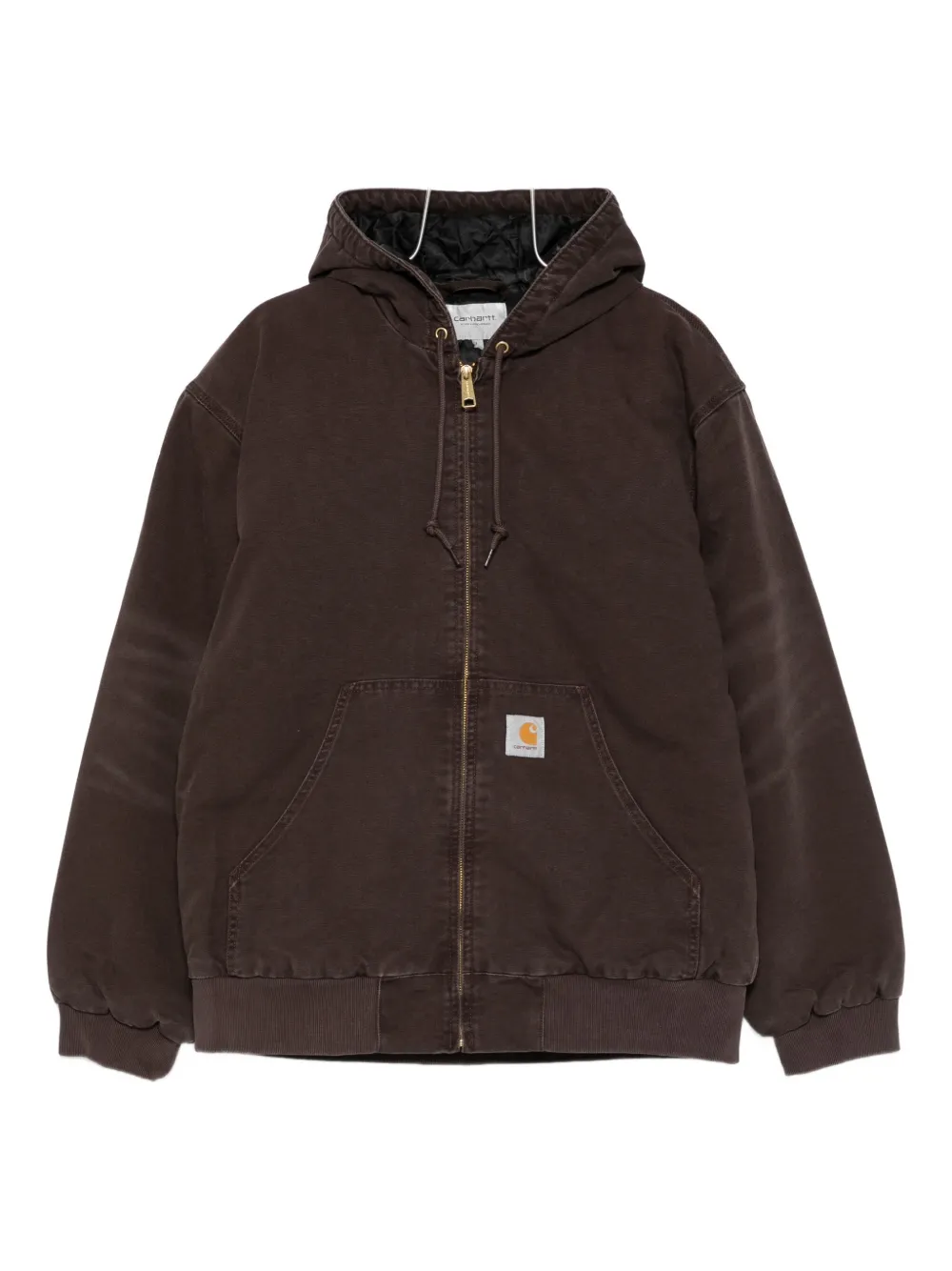Carhartt WIP logo-patch jacket | Brown | Image 1