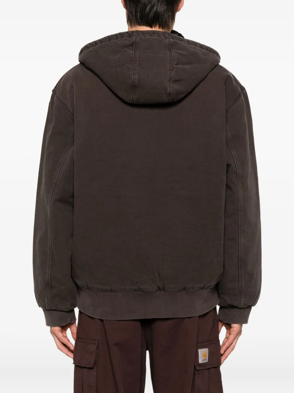 Carhartt Brown Og Active Jacket Hooded Jacket In Brown