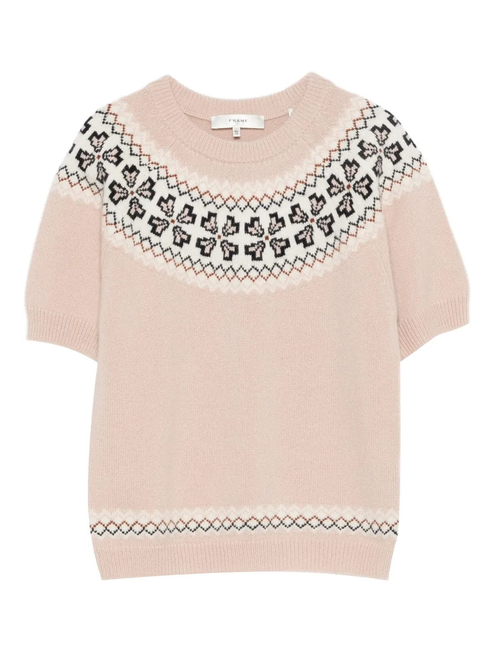 FRAME short-sleeve sweater | Pink | Image 1