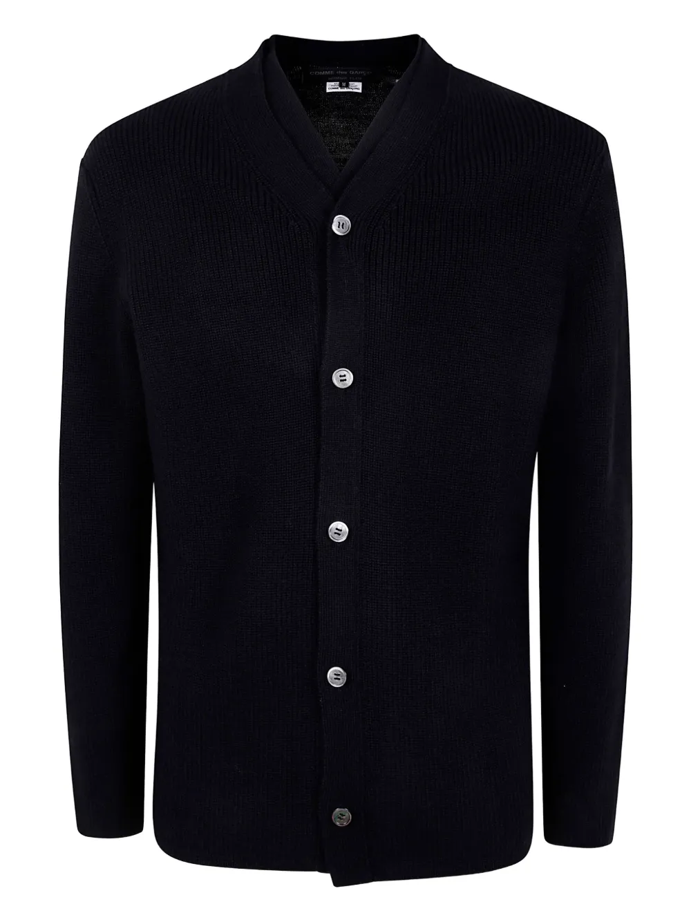 Comme Des Garçons Homme Deux Wool Cardigan In Black